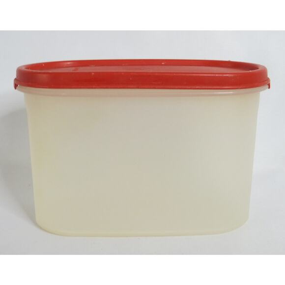 VINTAGE TUPPERWARE Modular Mate 4.75 Cup Container Red Lid 1612-23 Food Storage - Picture 1 of 7